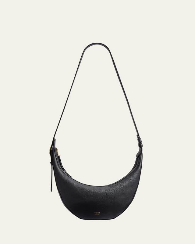 Augustina Small Zip Calfskin Crossbody Bag